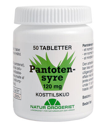 Natur Drogeriet Natur-drogeriet Pantotensyre 120 Mg 50 Tabletter Natur Drogeriet Natur-drogeriet Pantotensyre 120 Mg 50 Tabletter