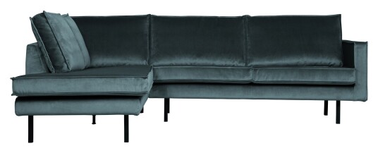 BePureHome Rodeo Sofa m/Venstrevendt sjese - Teal Velur
