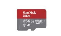 SanDisk Ultra - Flashminnekort (microSDXC til SD-adapter inkludert) - 256 GB - A1 / UHS Class 1 / Class10 - microSDXC UHS-I