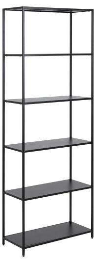 Newcastle bokreol med 5 hyller svart. Newcastle bokreol med 5 hyller svart.