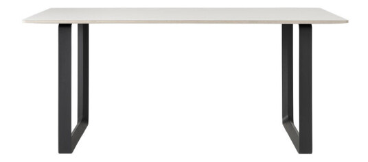 Muuto 70/70 spisebord 170 x 85 cm White laminate-Plywood-Black Muuto 70/70 spisebord 170 x 85 cm White laminate-Plywood-Black