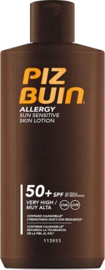 Piz Buin Allergy Solkrem SPF 50+ Lotion 200ml for Sensitiv Hud