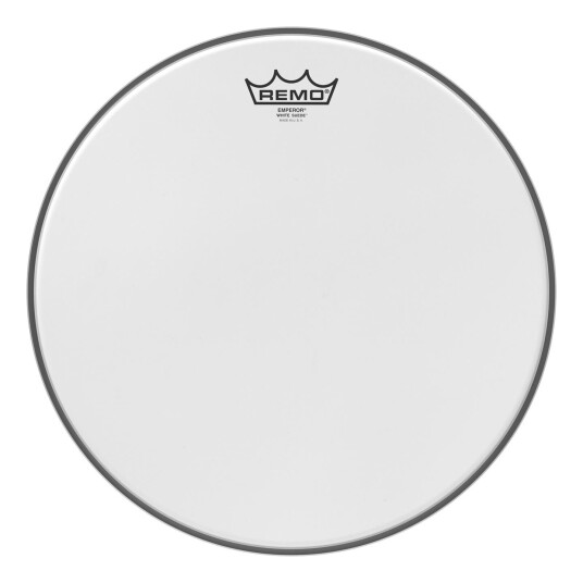 Remo Be-0814-Ws Hvit Suede Emperor 14" Diameter Slagskinn
