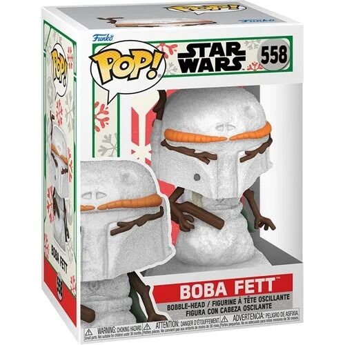 Funko Star Wars Holiday Boba Fett Snowman Pop! Vinyl Figure 558