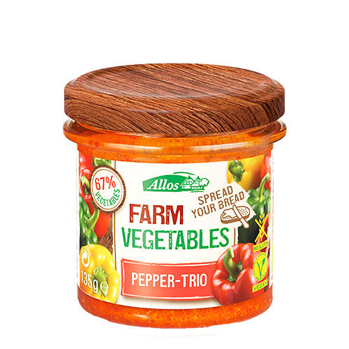 Allos Smørepålæg Paprika Trio Ø 135g