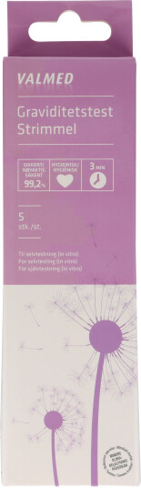 Valmed Graviditetstest Strimmel 5 stk 5 Stk