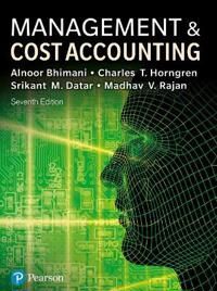 Management And Cost Accounting Av Alnoor Bhimani, Srikant Datar, Charles Horngren, Madhav Rajan