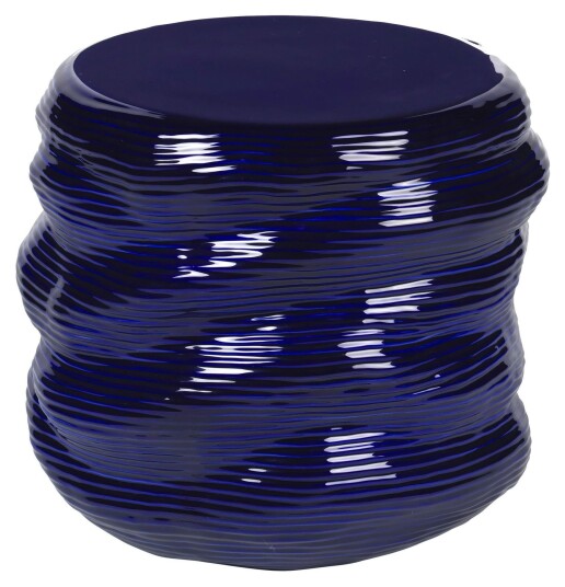 Broste Copenhagen Earthernware Bord - Stentøy/Mørkeblå
