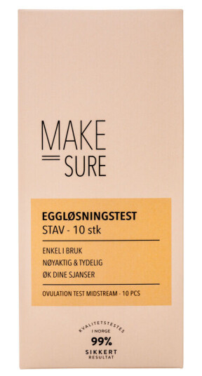 Make Sure Eggløsningstest Stav 10 stk.