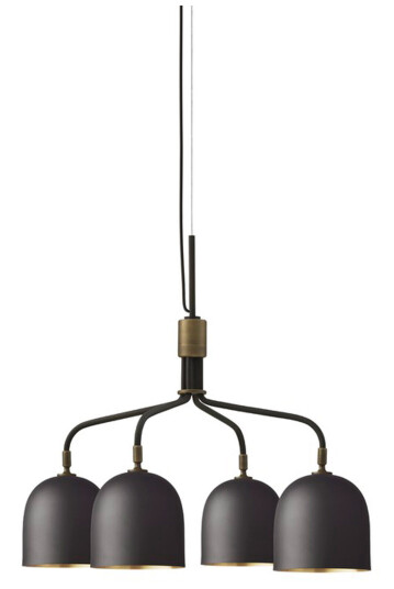 Gubi Howard Chandelier 4 Arm Short Gunmetal Gubi Howard Chandelier 4 Arm Short Gunmetal