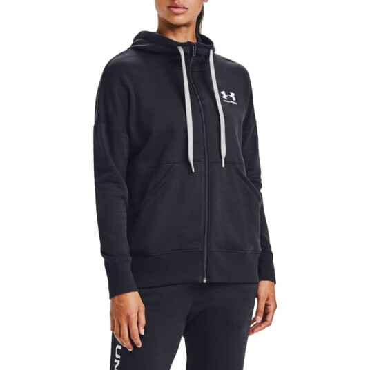 Under Armour Women's Rival Fleece FZ Hoodie Sort XS Woman