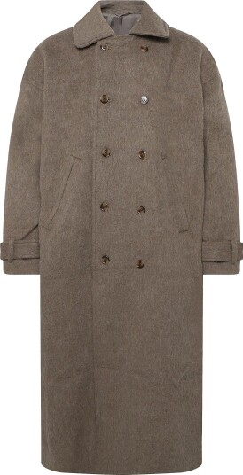 Weekday Loop Premium Wool Coat MOLE MELANGE L