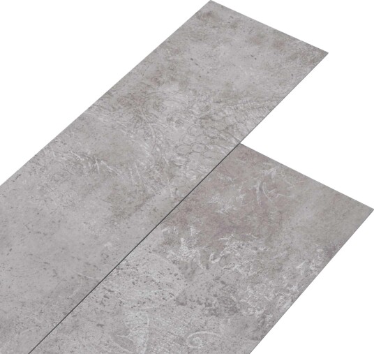 Selvheftende PVC Gulvplanker 30,5 x 61 cm 28 pcs PVC Jord Grå Selvheftende PVC Gulvplanker 30,5 x 61 cm 28 pcs PVC Jord Grå