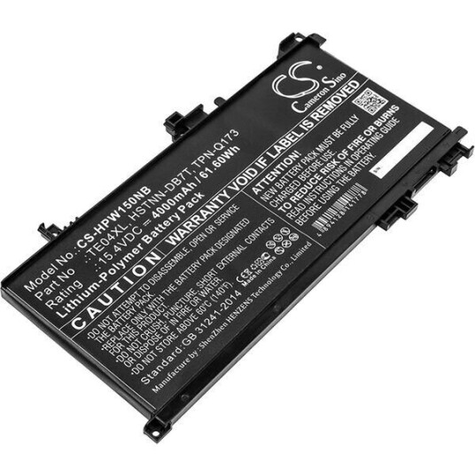 HP Omen 15-AX205NA batteri (4000 mAh 15.4 V, Sort)