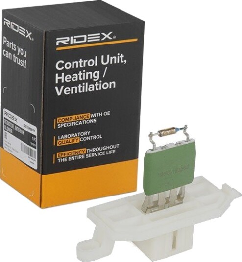 Motstand, kupévifte RIDEX 2975R0051