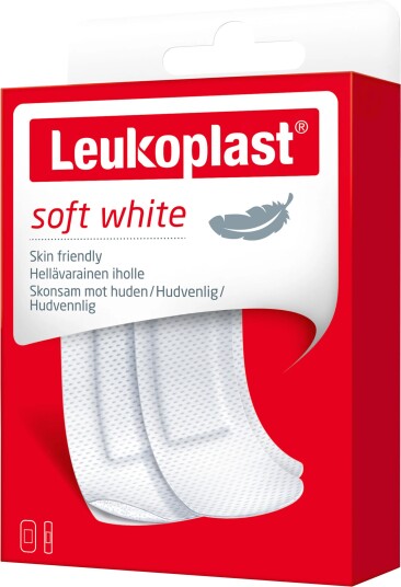 Leukoplast Soft White plasterstrips, 20 stk. Leukoplast Soft White plasterstrips, 20 stk.