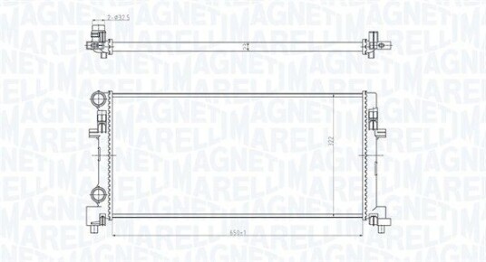 Radiator MAGNETI MARELLI 350213166200