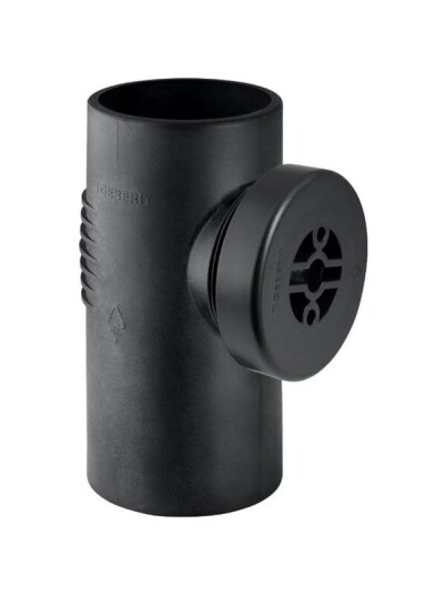 Geberit 75 mm Silent Rengjøringsrør med Lyddemping for Avløpsinstallasjoner
