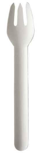 PAPSTAR Engangsgaffel Pure; 15 cm (L); Hvit; 1000 Stykk / Forpakning