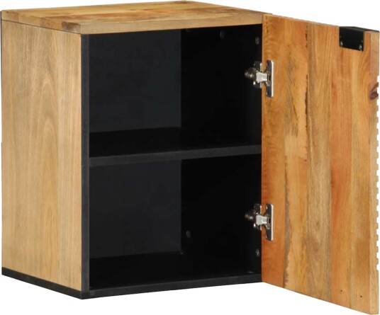 vidaXL Hengende baderomsskap brun 38x33,5x48 cm heltre mango