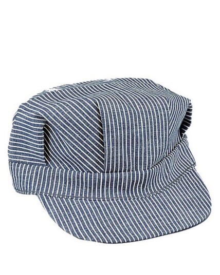 Rothco Hickory Engineer Cap blå/hvite striper Blå, Hvit