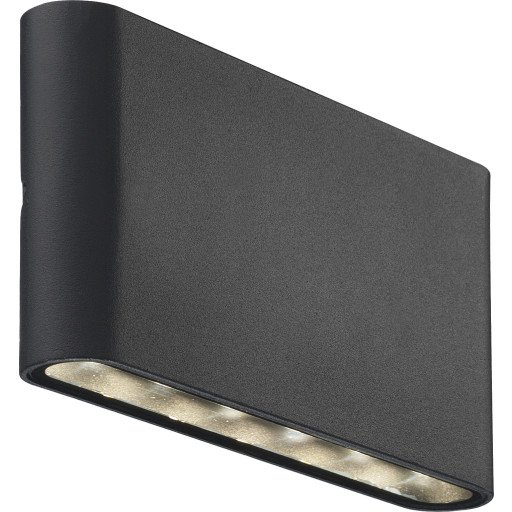 NORDLUX KINVER VEGGLAMPE IP54 LED SORT NORDLUX KINVER VEGGLAMPE IP54 LED SORT