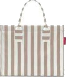 Reisenthel Daily Shopper Beige Hvit Polyester Handlenett Mønster 14 L 420 Mm