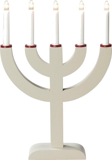 Konstsmide El lysestake 5 lys tre 41,7 cm Beige
