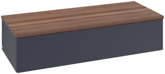 Villeroy & Boch Villeroy & Boch Antao Sideskap 120x50x26,8 cm u/lys Blå Matt/Valnøtt