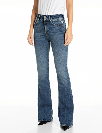 Replay Newluz Flare Trousers Flare - Blue - 26 x 32 Replay Newluz Flare Trousers Flare - Blue - 26 x 32