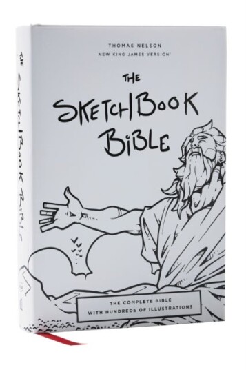 The Sketchbook Bible: The Complete Bible with Hundreds of Illustrations NKJV Hardcover Red Letter Comfort Print