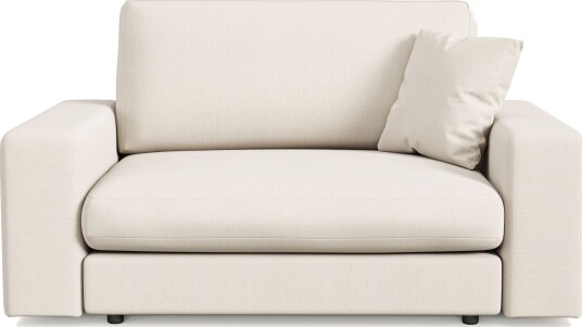 Arken Lyx Stor Dyp Lenestol i stoff Lys beige