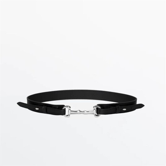Andiata Gadia Belt - Black - Silver Details Sort L Andiata Gadia Belt - Black - Silver Details Sort L
