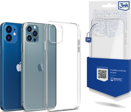 3Mk Gjennomsiktig Mobildeksel til Apple iPhone 12 / 12 Pro