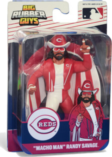 Big Rubber Guys Macho Man Randy Savage MLB Cincinatti Reds 8 Figure
