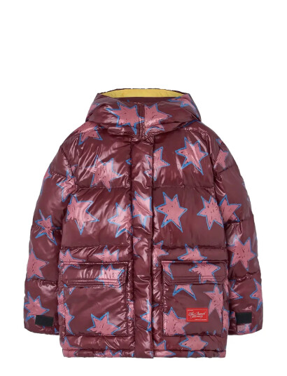 THE ANIMALS OBSERVATORY Lemur Kid Puffer Jacket Maroon   Burgundy   10 Y