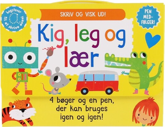 Karrusel Forlag Koffert m. Bøker Se lek og lær Karrusel Forlag OneSize Bok Gul