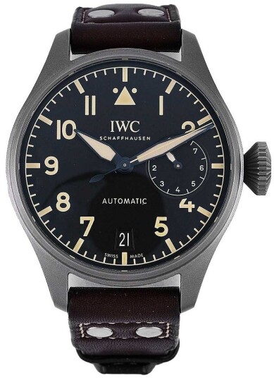 IWC Herreklokke IW501004 Pilots Sort/Lær Ø46.2 mm IWC Herreklokke IW501004 Pilots Sort/Lær Ø46.2 mm
