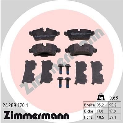 Bremseklosser ZIMMERMANN 24289.170.1