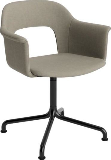 Hay Layout 254 spisestol med armlener og svingbar Naveli 133/ Sort