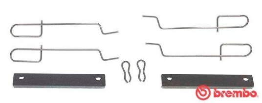 Tilbehørsett, skivebremse belegg BREMBO A 02 214 Tilbehørsett, skivebremse belegg BREMBO A 02 214