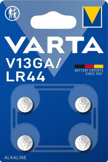 Varta 4-pakning LR44 Alkaline Batterier 1,5V