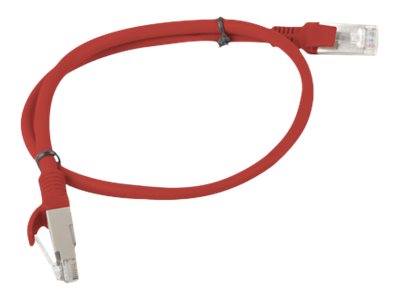 Lanberg Koblingskabel Rj 45 Hann Til Rj 45 Hann 50 Cm Utp Cat 6 Formstøpt Uten Hindringer Flertrådet Rød Ral 3017 PCU6 10CC 0050 R
