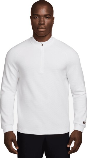 Nike M Par 5 1/2 Zip Top Golfgenser herre White White White Black XX Large