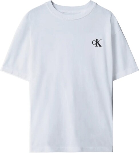 Calvin Klein Rlxd Back Photo Print Ss T Shirt White 140 x 10