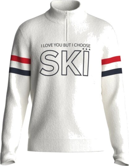 We Norwegians, Herre, Strikkevarer, Hvit, L,
