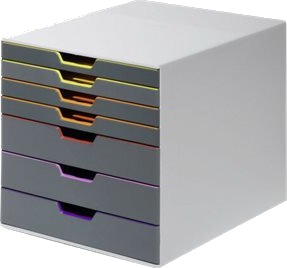 Durable Varicolor 7   Skuffskap   7 Skuffer   For Ansi A Letter 216 X 279 Mm A4 210 X 297 Mm C4 229 X 324 Mm Folio 216 X 330 Mm