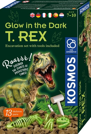 Kosmos Glow In The Dark T-Rex Eksperimentsett Engelsk 7+ År