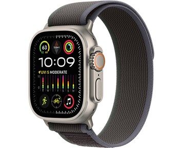 Apple Watch Ultra 2 GPS + Cellular 49mm Titanium Case with Blue/Black Trail Loop M/L