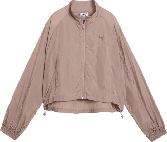 PUMA Her Relaxed Woven Treningsjakke Dame Lyserosa L